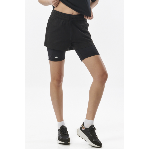 Γυναικείο αθλητικό running σορτς BODY ACTION 031321-01 WOMENS ESSENTIAL μαύρο