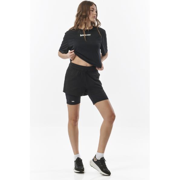 Γυναικείο αθλητικό running σορτς BODY ACTION 031321-01 WOMENS ESSENTIAL μαύρο Γυναικεία