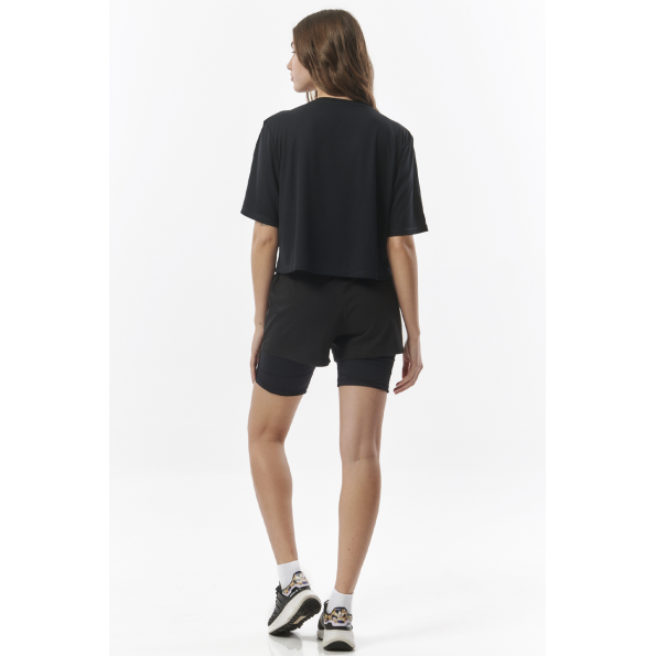Γυναικείο αθλητικό running σορτς BODY ACTION 031321-01 WOMENS ESSENTIAL μαύρο Γυναικεία