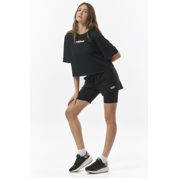 Γυναικείο αθλητικό running σορτς BODY ACTION 031321-01 WOMENS ESSENTIAL μαύρο Γυναικεία