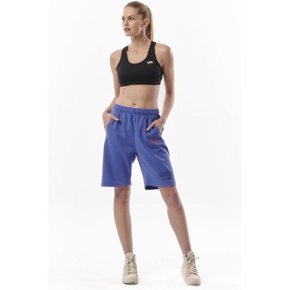 Unisex αθλητική βερμούδα BODY ACTION 033318-01 μπλε Ανδρικά