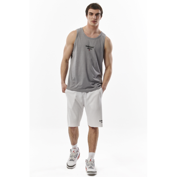 Ανδρική αθλητική βερμούδα BODY ACTION 033319-01 λευκή
