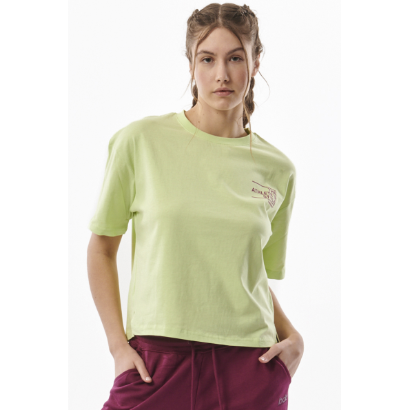 Γυναικείο oversized t-shirt BODY ACTION 051317-01 πράσινο