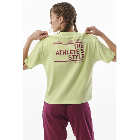 Γυναικείο oversized t-shirt BODY ACTION 051317-01 πράσινο Γυναικεία