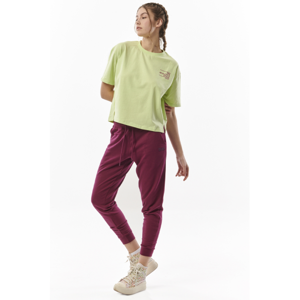 Γυναικείο oversized t-shirt BODY ACTION 051317-01 πράσινο Γυναικεία
