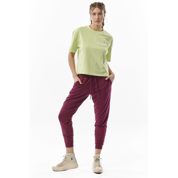 Γυναικείο oversized t-shirt BODY ACTION 051317-01 πράσινο Γυναικεία
