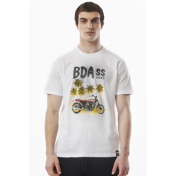 Ανδρικό t-shirt BODY ACTION 053327-01 λευκό