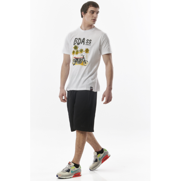 Ανδρικό t-shirt BODY ACTION 053327-01 λευκό Ανδρικά