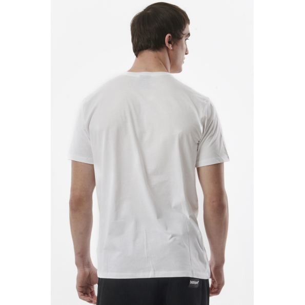 Ανδρικό t-shirt BODY ACTION 053327-01 λευκό Ανδρικά