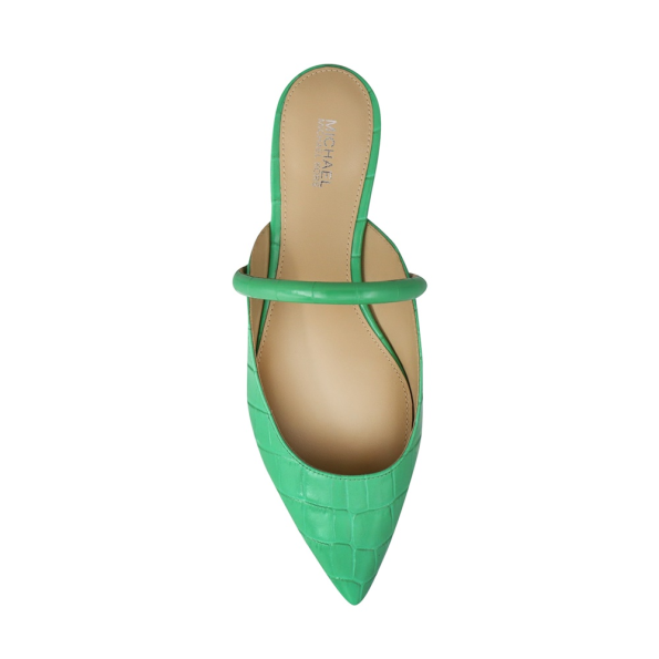 Γυναικεία flat mules MICHAEL KORS 40R3JSFP1E JESSA πράσινα Γυναικεία