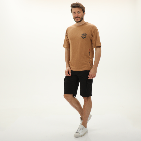 Ανδρικό t-shirt BATTERY 21241008 καφέ Ανδρικά