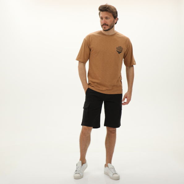 Ανδρικό t-shirt BATTERY 21241008 καφέ Ανδρικά