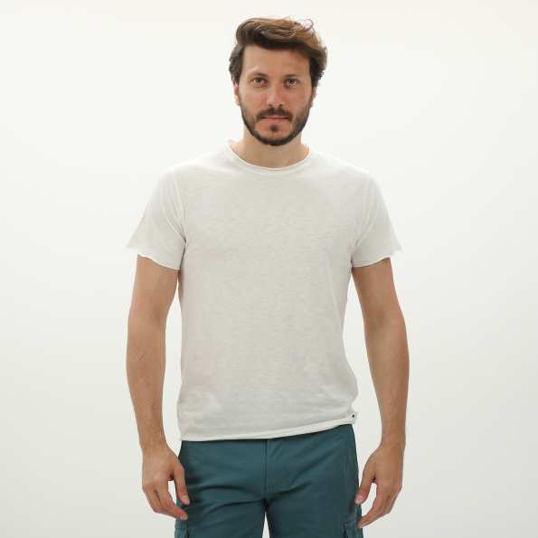 Ανδρικό t-shirt BATTERY 21241012 λευκό