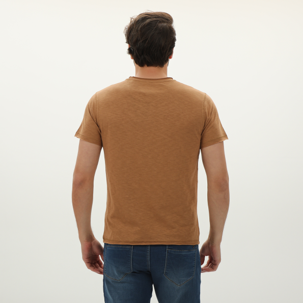 Ανδρικό t-shirt BATTERY 21241012 καφέ Ανδρικά