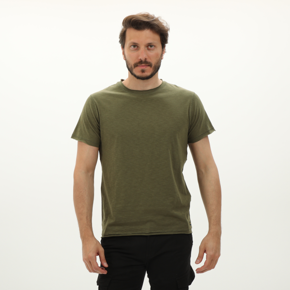 Ανδρικό t-shirt BATTERY 21241012 χακί