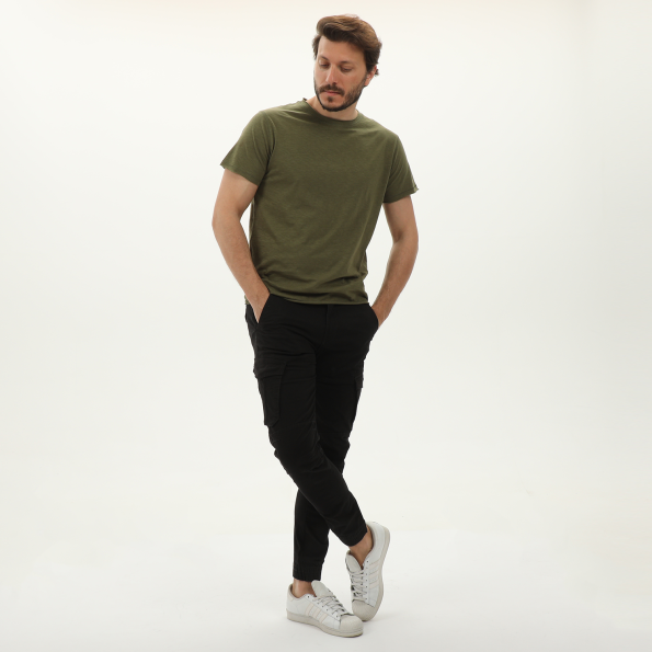 Ανδρικό t-shirt BATTERY 21241012 χακί Ανδρικά