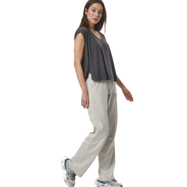 Γυναικείο oversized αμάνικο t-shrit  BODY ACTION 041422-01 ανθρακί