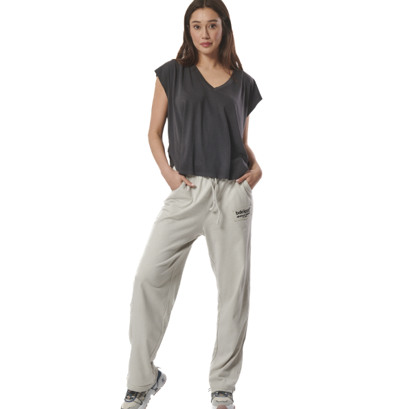 Γυναικείο oversized αμάνικο t-shrit  BODY ACTION 041422-01 ανθρακί