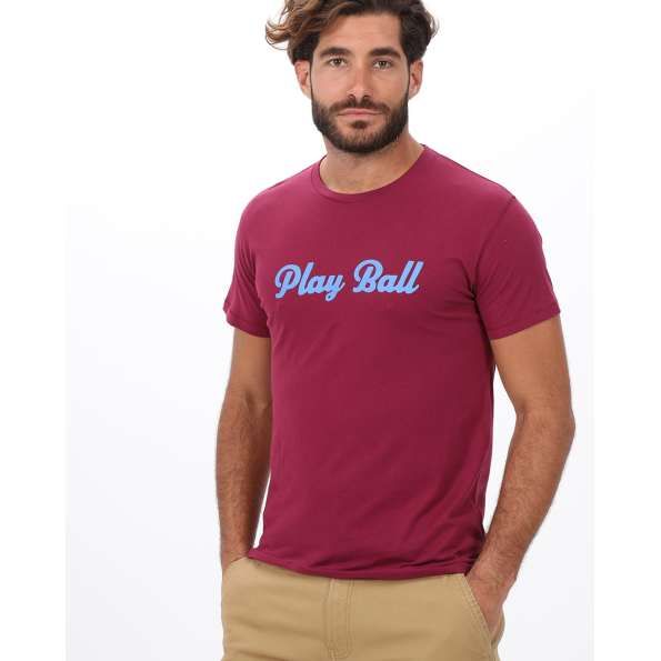 Ανδρικό t-shirt VAN HIPSTER 72122 μπορντό Ανδρικά