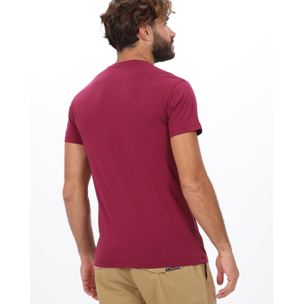 Ανδρικό t-shirt VAN HIPSTER 72122 μπορντό Ανδρικά