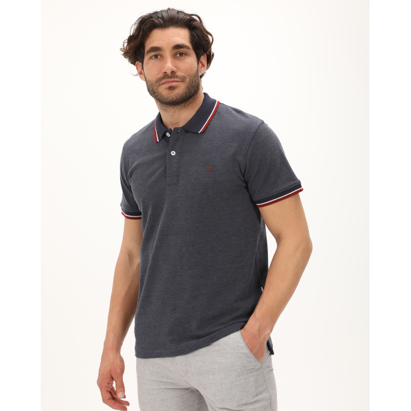 Aνδρική polo μπλούζα VAN HIPSTER 72253 μπλε 