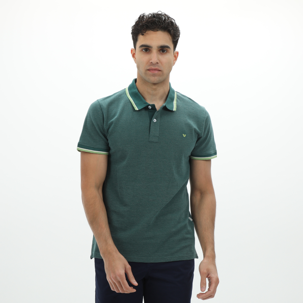 Ανδρική polo μπλούζα VAN HIPSTER 72253 πράσινη