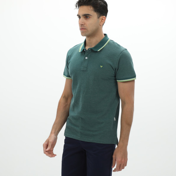 Ανδρική polo μπλούζα VAN HIPSTER 72253 πράσινη