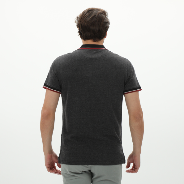 Ανδρική polo μπλούζα VAN HIPSTER 72253 μαύρη Ανδρικά