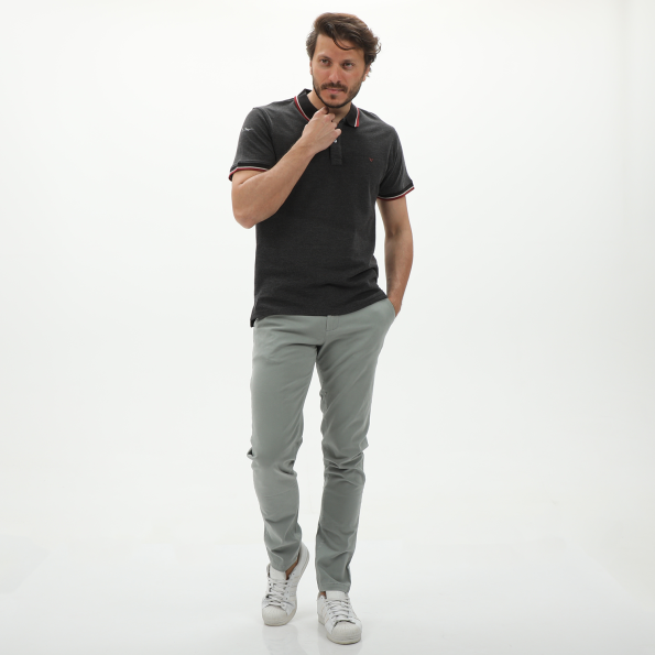 Ανδρική polo μπλούζα VAN HIPSTER 72253 μαύρη Ανδρικά