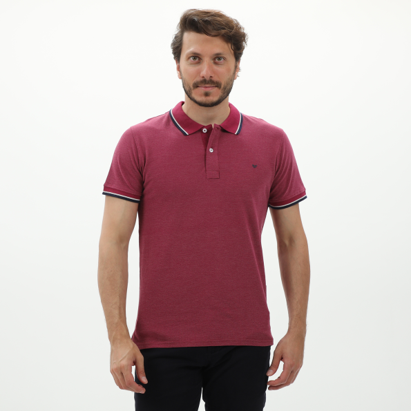 Ανδρική polo μπλούζα VAN HIPSTER 72253 μοβ
