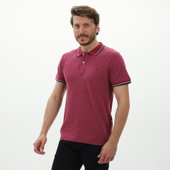 Ανδρική polo μπλούζα VAN HIPSTER 72253 μοβ Ανδρικά