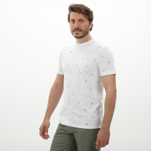 Ανδρικό t-shirt VAN HIPSTER 72255 λευκό Ανδρικά