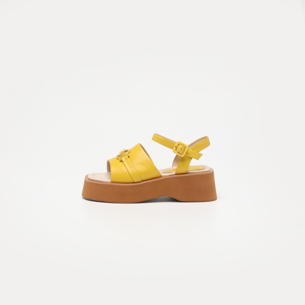 Γυναικεία flatform σανδάλια 19V69 ITALIA AM P346-K336 κίτρινα