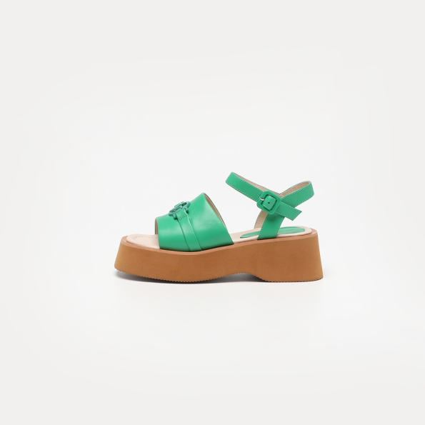 Γυναικεία flatform σανδάλια 19V69 ITALIA AM P346-K336 πράσινα