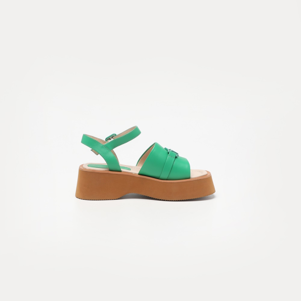 Γυναικεία flatform σανδάλια 19V69 ITALIA AM P346-K336 πράσινα Γυναικεία