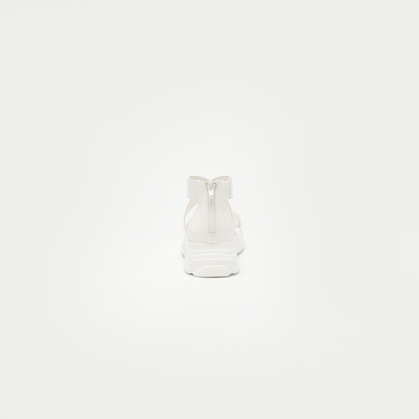 Γυναικεία πέδιλα flatforms LOVEBERRY JB ZITA 09 λευκά Γυναικεία