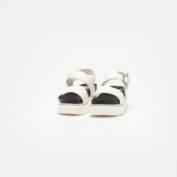 Γυναικεία πέδιλα flatforms LOVEBERRY JB ZITA 19 λευκά Γυναικεία