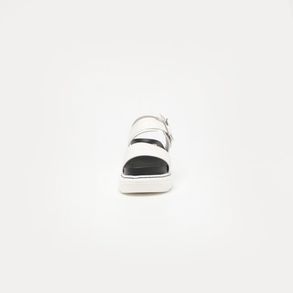 Γυναικεία πέδιλα flatforms LOVEBERRY JB ZITA 19 λευκά Γυναικεία