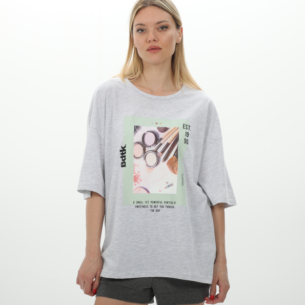 Γυναικείο t-shirt BODYTALK 1231-905928-01 γκρι