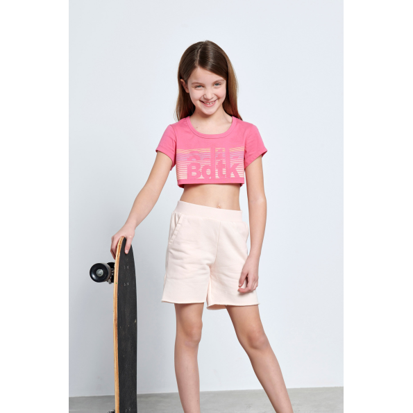 Παιδική βερμούδα BODYTALK 1211-750104 ροζ