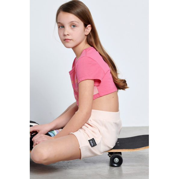 Παιδική βερμούδα BODYTALK 1211-750104 ροζ Παιδικά