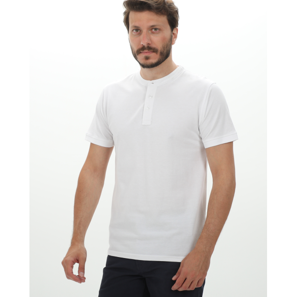 Ανδρική polo μπλούζα VAN HIPSTER 72252 λευκή Ανδρικά
