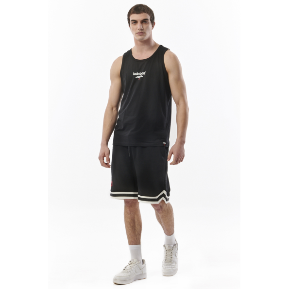 Ανδρική αμάνικη μπλούζα BODY ACTION 043304-01 μαύρη Ανδρικά
