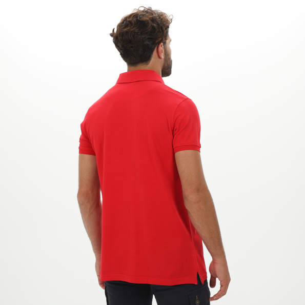 Ανδρική polo μπλούζα DORS 1128010.C01 κόκκινη Ανδρικά