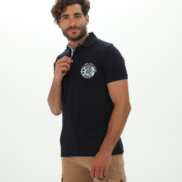 Ανδρική polo μπλούζα DORS 1132011.C02 μπλε Ανδρικά