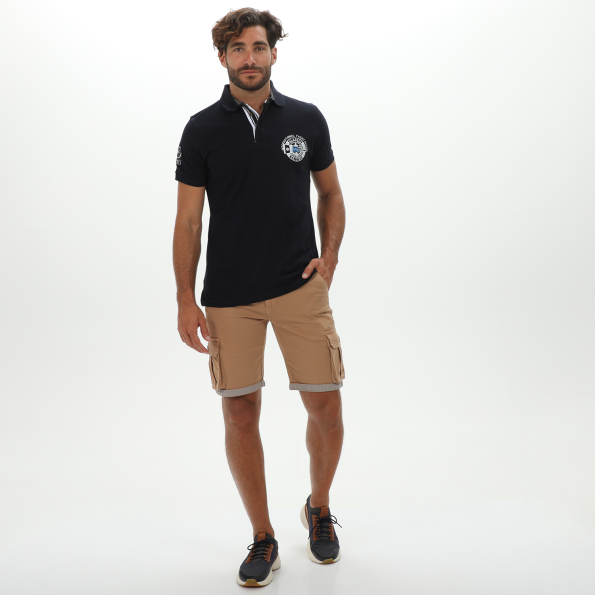 Ανδρική polo μπλούζα DORS 1132011.C02 μπλε Ανδρικά