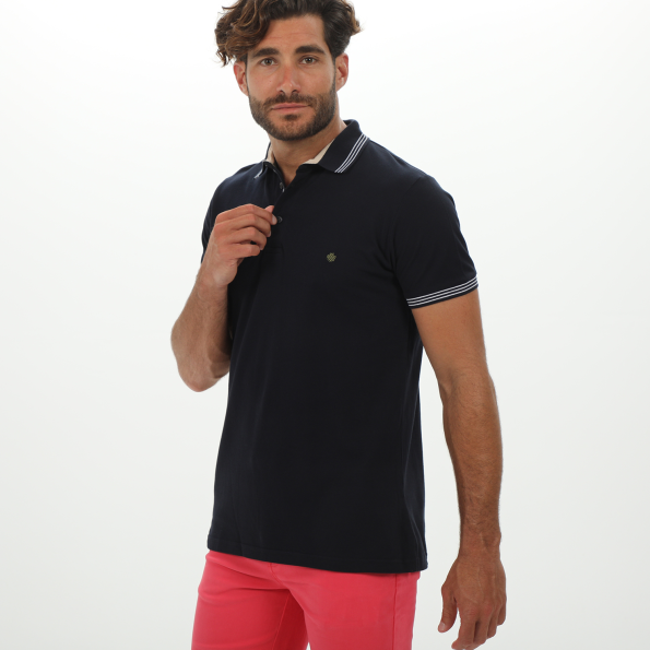Ανδρική polo μπλούζα DORS 1134010.C03 μπλε Ανδρικά