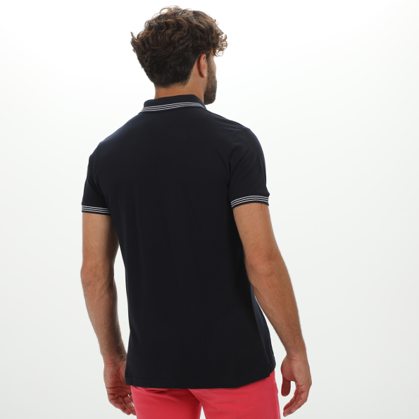 Ανδρική polo μπλούζα DORS 1134010.C03 μπλε Ανδρικά