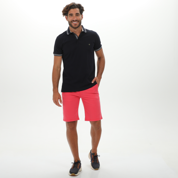 Ανδρική polo μπλούζα DORS 1134010.C03 μπλε Ανδρικά