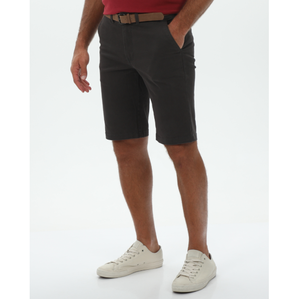 Ανδρική chino βερμούδα DORS 2128001.C08 ανθρακί Ανδρικά